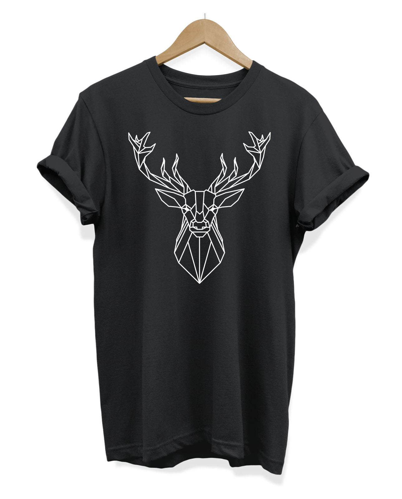 Geometric Deer Head stag T Shirt - Geometric Animal | eBay